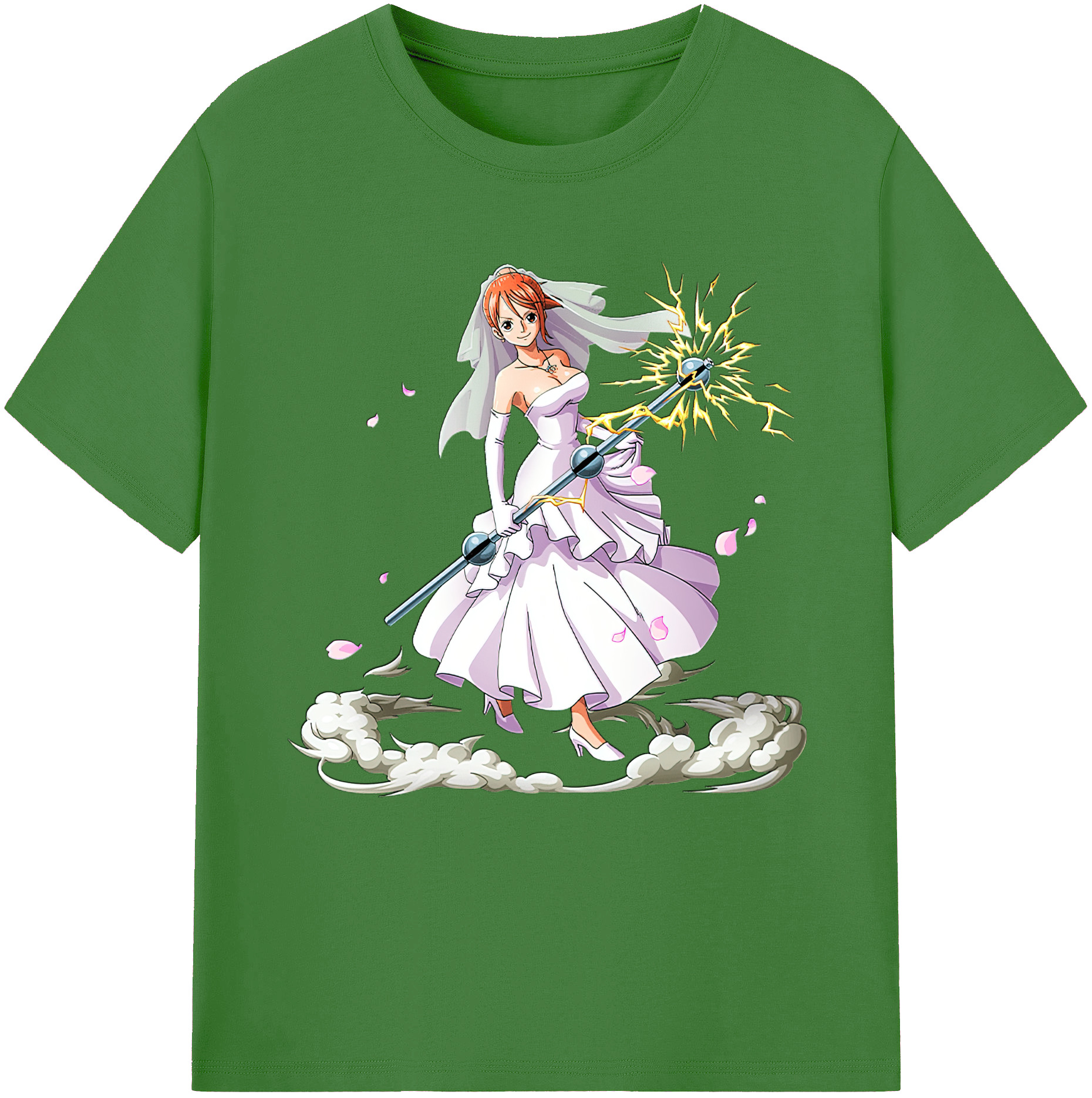 （画像用） ワンピース ナミ ONE PIECE Nami レディースカジュアルプリントTシャツ（綿100％）